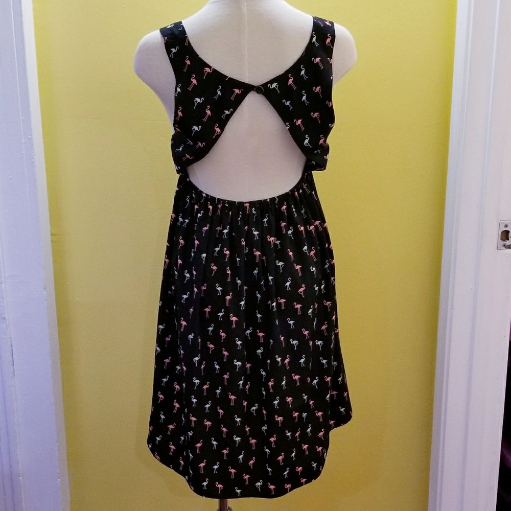 FLASH SALE!! ROXY FLAMINGO PRINT DRESS -M - Picture 5 of 5